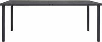 vidaXL Outdoor-Esstisch Anthrazit 190x90x74 cm Stahl