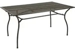 DEGAMO Gartentisch Esstisch Metalltisch CLASSIC 90x150cm rechteckig,...