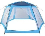 vidaXL Pool-Zelt 590x520x250 cm Blau - Blau