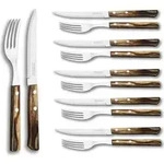 Tramontina STEAK-/PIZZA Besteck Set, 12-tlg., Steakmesser, Steakgabel, Messer,...