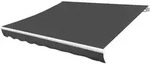 vidaXL Ersatzstoff f&uuml;r Markise Grau 380x295 cm Polyester - Grau