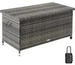 tectake&reg; Auflagenbox Kiruna 121 x 56 x 60 cm - Grau