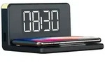 RealPower ChargeAir, Digitaler Wecker, Rechteck, Schwarz, 10 W, China, LED -...