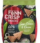 Finn Crisp Snacks Sour Cream & Onion Vollkorn Roggenchips (150g Packung)