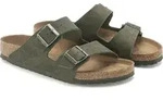 Birkenstock Arizona Vegan Herren Pantolette, Gr&ouml;&szlig;e:44 EU - Gr&uuml;n - 44