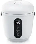Arendo Reiskocher digital 0,8L mit Messbecher & Reisl&ouml;ffel, 2 Kochprogramme,
