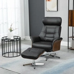 HOMCOM Relaxsessel mit Hocker, Fernsehsessel mit Liegefunktion Ruhesessel -...