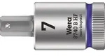 Wera 05003037001, Buchse, 3/8", Metrisch, 1 Kopf/K&ouml;pfe, 7 mm, Chrom-Vanadium-Stahl