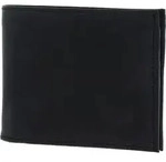 Buckle & Seam Leder Portemonnaie Bill - Schwarz - Schwarz
