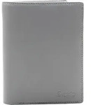 Esquire Leder Geldb&ouml;rse Viktoria Wallet Grey grau - Grau