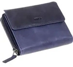 MIKA Damengeldb&ouml;rse aus Leder Farbe: navy - Blau