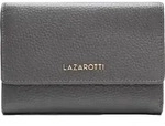 Lazarotti Leder Geldb&ouml;rse Bologna Leather Zip Wallet With 15 Card Slots Grey grau -