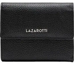 Lazarotti Leder Geldb&ouml;rse Bologna Leather Wallet With 8 Card Slots Black schwarz -