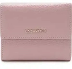 Lazarotti Leder Geldb&ouml;rse Bologna Leather Wallet With 8 Card Slots Pink rosa -...