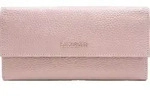 Lazarotti Leder Geldb&ouml;rse Bologna Leather Wallet With 12 Card Slots Pink altrosa -