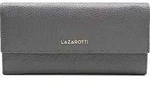 Lazarotti Leder Geldb&ouml;rse Bologna Leather Wallet With 12 Card Slots Grey grau -