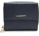 Lazarotti Leder Geldb&ouml;rse Bologna Leather Wallet With 8 Card Slots Navy dunkelblau -