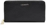 Lazarotti Leder Geldb&ouml;rse Bologna Leather Zip Around Wallet With 16 Card Slots Black