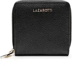 Lazarotti Leder Geldb&ouml;rse Bologna Leather Zip Wallet With 6 Card Slots Black schwarz
