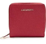 Lazarotti Leder Geldb&ouml;rse Bologna Leather Zip Wallet With 6 Card Slots Red rot - Rot