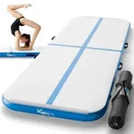 KM Fit Airtrack Matte 3 m Blau | inkl. Pumpe, Tasche & Flick-Set - Blau