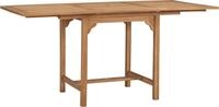 vidaXL Gartentisch Ausziehbar (110-160)x80x75 cm Massivholz Teak