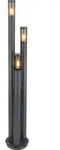 Globo Lighting Au&szlig;enleuchte Edelstahl anthrazit, 3x E27 - Grau