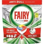 Fairy Platinum Plus All In One Anti-Schleier Sp&uuml;lmaschinentabs, Zitrone, 75 Tabs