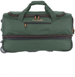 travelite Reisetasche Trolley Basics Wheeled Duffle dunkelgr&uuml;n 58cm -...