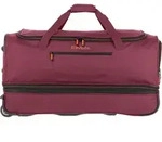 travelite Reisetasche Trolley Basics Wheeled Duffle Bordeaux weinrot 75cm -