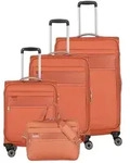 Travelite MIIGO 3-tlg. Kofferset + Bordtasche - Safran - Orange