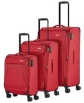 Travelite CHIOS 4w L/M/S Trolley Set Rot 080040-10 - Rot