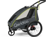 Qeridoo Q-QUP2-23-LI, Qeridoo QUPA 2 - Kinderfahrradanh&auml;nger f&uuml;r 2 Kinder, Farbe: