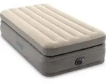 Intex DuraBeam Prime Comfort Elevated, Einzelmatratze, Doppelt, Rechteck - Grau