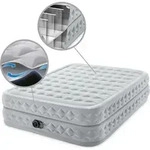Intex Luftmatratze Supreme AirFlow Queen 152x203x51 cm Integrierte Pumpe - Hellgrau