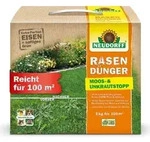 Neudorff RasenD&uuml;nger Moos- & UnkrautStopp 5 kg f&uuml;r 100 m2 &ndash; Extra Eisen f&uuml;r