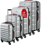 MONZANA&reg; Kofferset 4tlg Hartschalen Koffer S-M-L-XL Gel-Griffe 4 Rollen ABS...