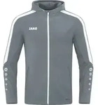 JAKO Damen Kapuzenjacke Power, Farbe:steingrau, Gr&ouml;&szlig;e:34 - Grau - 34