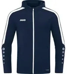 JAKO Damen Kapuzenjacke Power, Farbe:marine, Gr&ouml;&szlig;e:34 - Blau - 34