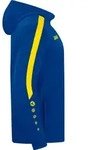 JAKO Kinder Kapuzenjacke Power, Farbe:royal/citro, Gr&ouml;&szlig;e:128 - Blau - 128