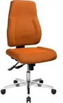 Topstar B&uuml;rostuhl Point 91, PI99GBC4 Stoff orange, Gestell alu