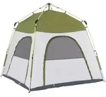 Outsunny Camping Zelt 3 Personen Zelt Familienzelt 190T Kunstleder1000mm - Gr&uuml;n