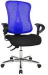 Topstar B&uuml;rostuhl Sitness&reg; 90, SITNESSHP BC08 Stoff blau, Gestell chrom - Blau