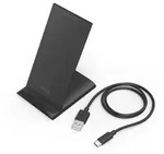 Hama QI-FC10S, Drinnen, USB, Kabelloses Aufladen, 1 m, Schwarz - Schwarz