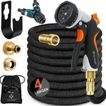 KESSER&reg; Premium Gartenschlauch Flexibler Wasserschlauch, dehnbar - Schwarz