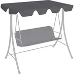 vidaXL Ersatzdach f&uuml;r Hollywoodschaukel Anthrazit 188/168x145/110 cm - Grau