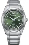 Citizen AW1641-81X Herrenuhr Super Titanium ECO-Drive gr&uuml;n - Gr&uuml;n
