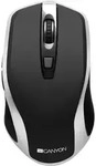CANYON Kabellose Maus MW-19 EU Qi-Ladefunktion Schwarz und Grau - Schwarz/Silber