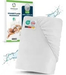 Sensalou Inkontinenz Spannbettlaken wasserdicht Spannbetttuch wei&szlig; - 140x200...