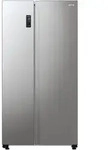 Gorenje NRR9185EAXL Side-by-Side K&uuml;hlkombination Freistehend 550 l E Silber - Grau